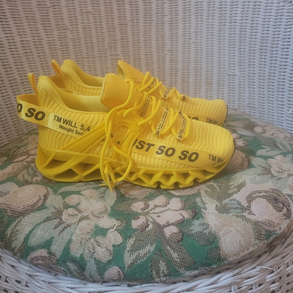 Kids Yellow Sneakers - Picture 4 of 5